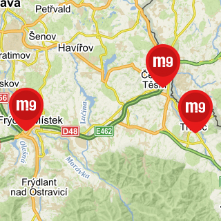 Mapa prodejen